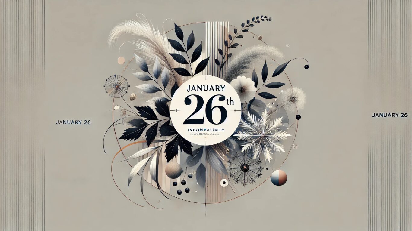 1月26日,性格,恋愛,相性